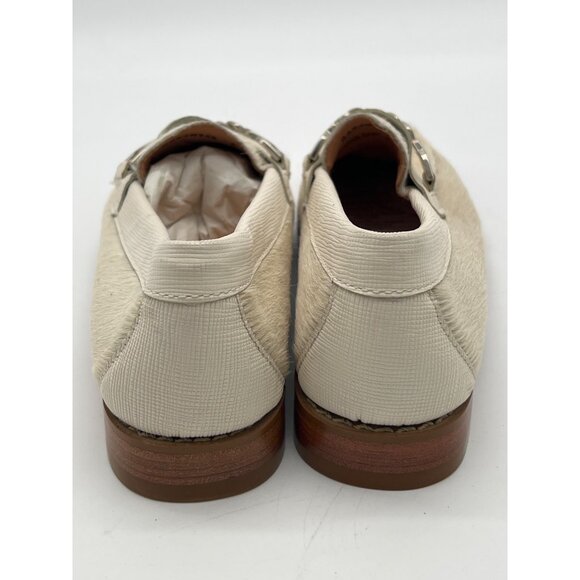 G. H. Bass Weejun’s Cream Haircalf Leather Loafers With Chain Detail - Picture 4 of 10